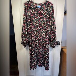 Draper James‎ long sleeve floral dress.  Size 1X